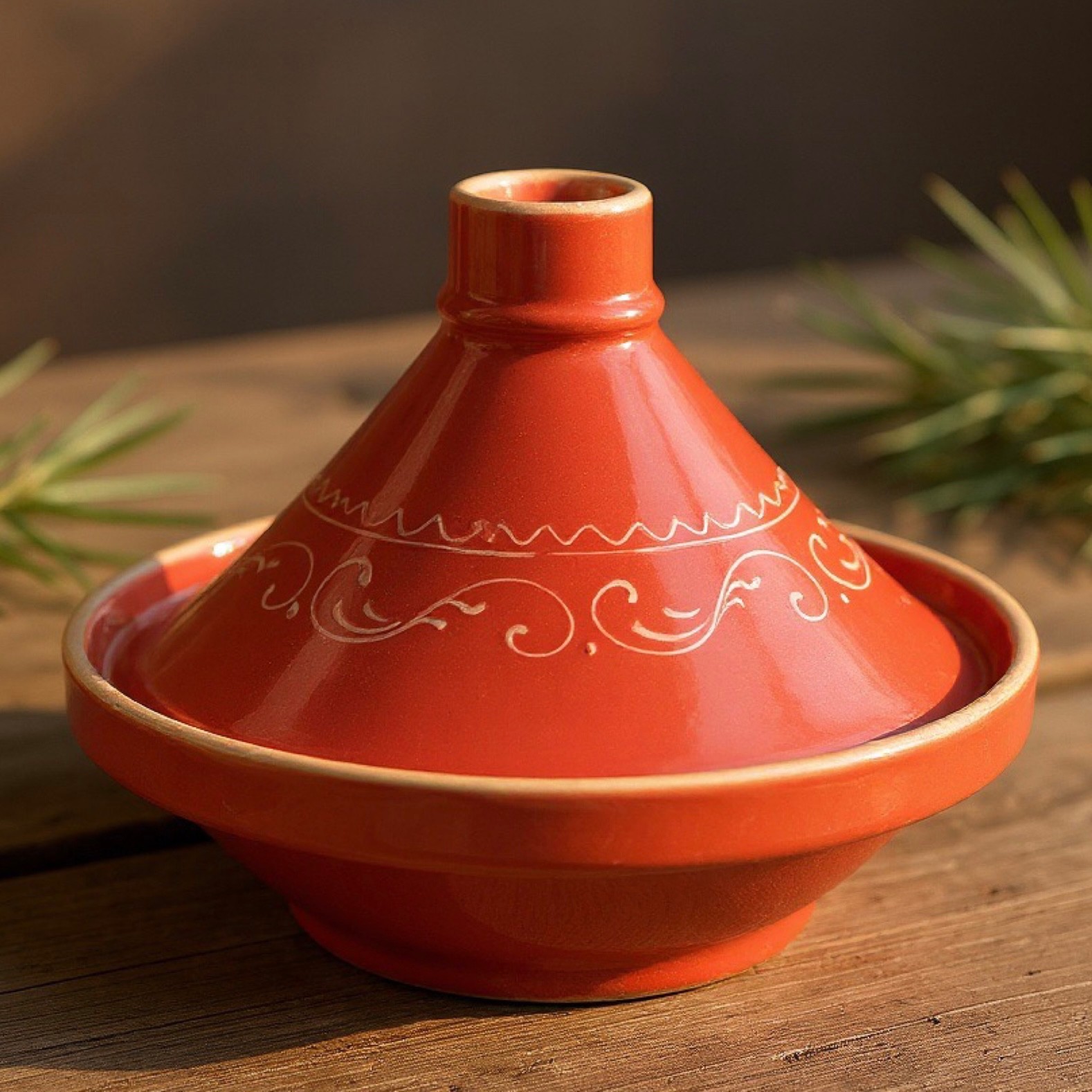 Tajine Cooking Pot - Tagine Ceramic Pottery Portugal 11” gallery