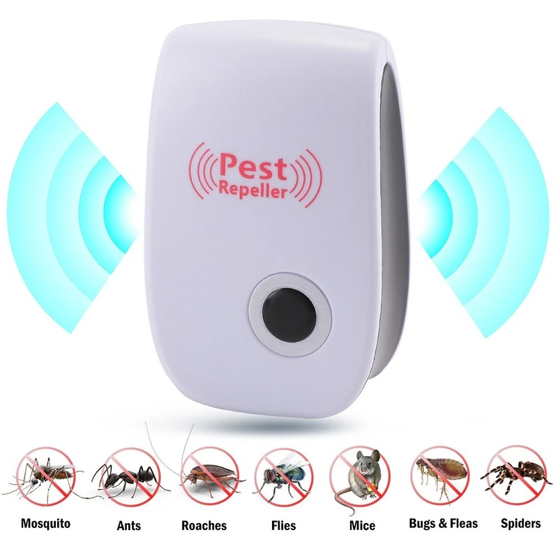 2 Pack Ultrasonic Pest Repeller Plug In Indoor Mouse Roach Bug Insect Control gallery