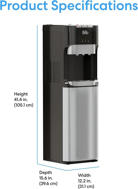 Ultimate Bottom Loading Water Dispenser with Safety Lock & Stylish Steel Finish gallery