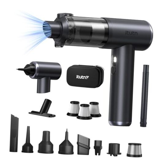 Mini Car Vacuum Portable Cordless, 20000PA Powerful Suction,7800mAh,High gallery