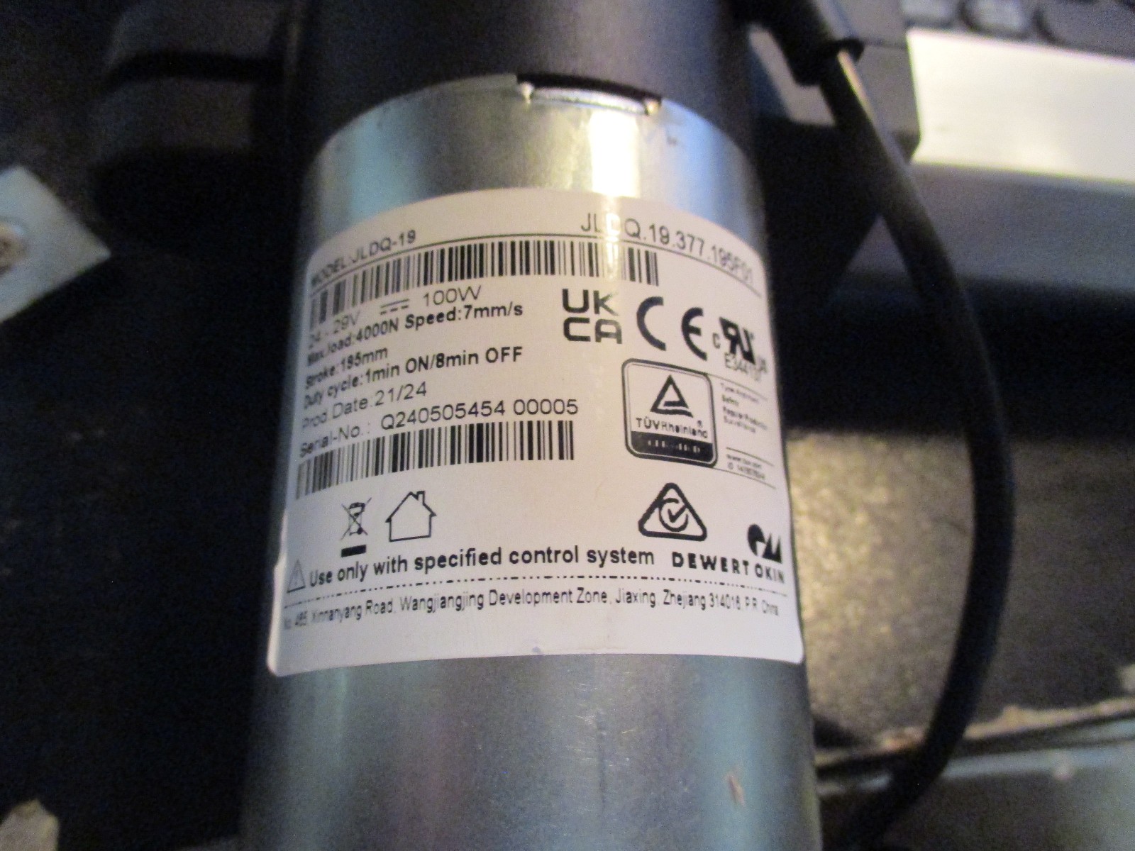 Okin Model JLDQ.19.377.195F01 Power Recliner Motor Lift Chair Linear Actuator gallery