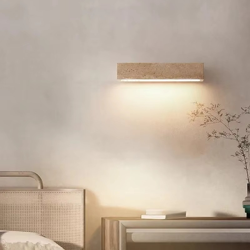Wabi Sabi Wall Sconce Light | Minimalist Bedroom Wall Light 30cm 11.8in gallery