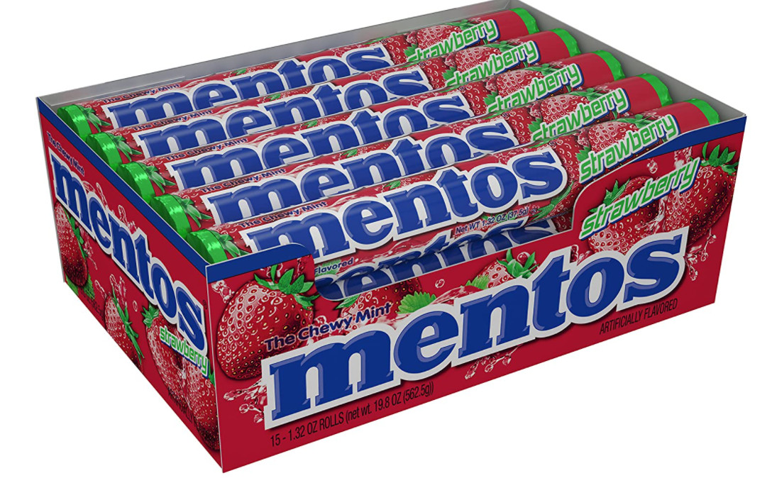 Mentos Candy Chewy Rolls, Party, various flavors 14 Pieces (Bulk Pack of 15) gallery