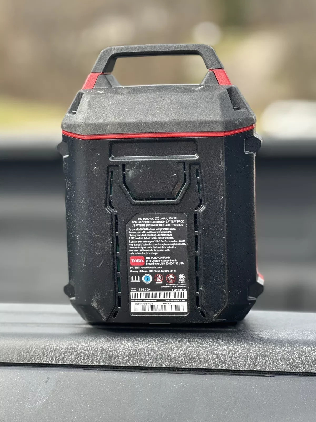 Toro 60V Flex-Force 2.0ah Battery–NEW / Unused Cells–Half Retail–Cosmetic Marks gallery