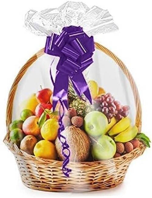 5 Pack 32x40 Inch Extra Large Clear Cello Shrink Wrap Bags for Gift Baskets gallery