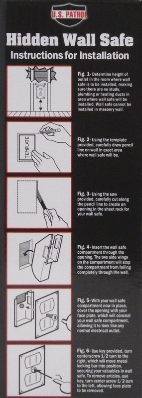 Hidden Wall Safe Security Electrical Outlet Keys Vault Secret Hide Valuables NEW gallery