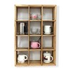 Wall Mounted Coffee Mug Display Rack, 17x25 Large Wooden Display Shelves Cup ... gallery