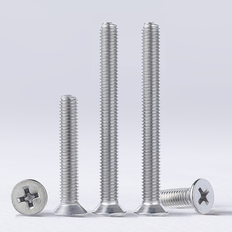 M1 - M10 PHILLIPS COUNTERSUNK MACHINE SCREWS A2 STAINLESS STEEL FLAT HEAD BOLTS gallery