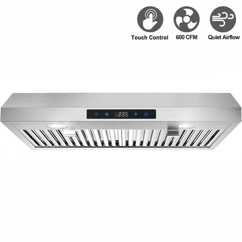SNDOAS 30in Under Cabinet Kitchen Range Hood 800CFM 3-Speed Touch Control Vented gallery