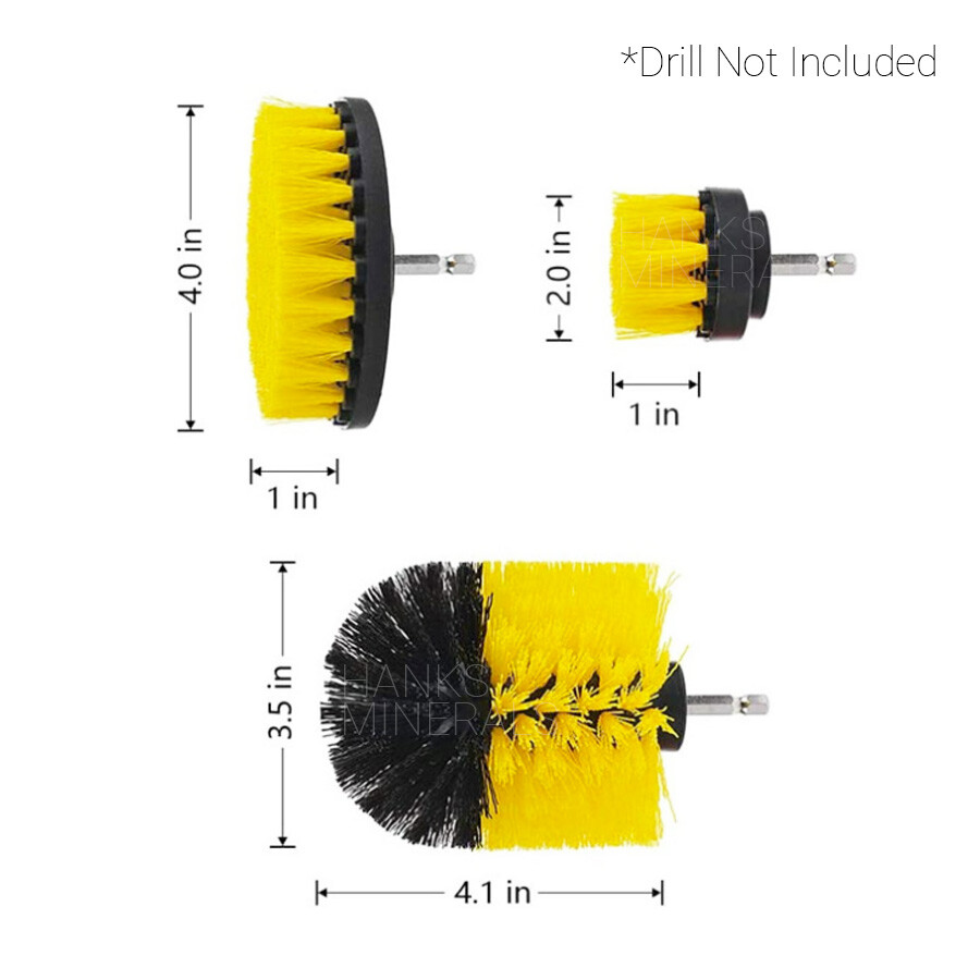 Drill Brush Set Attachment 3pcs Power Scrubber Cleaning Car Tile Grout Shower gallery