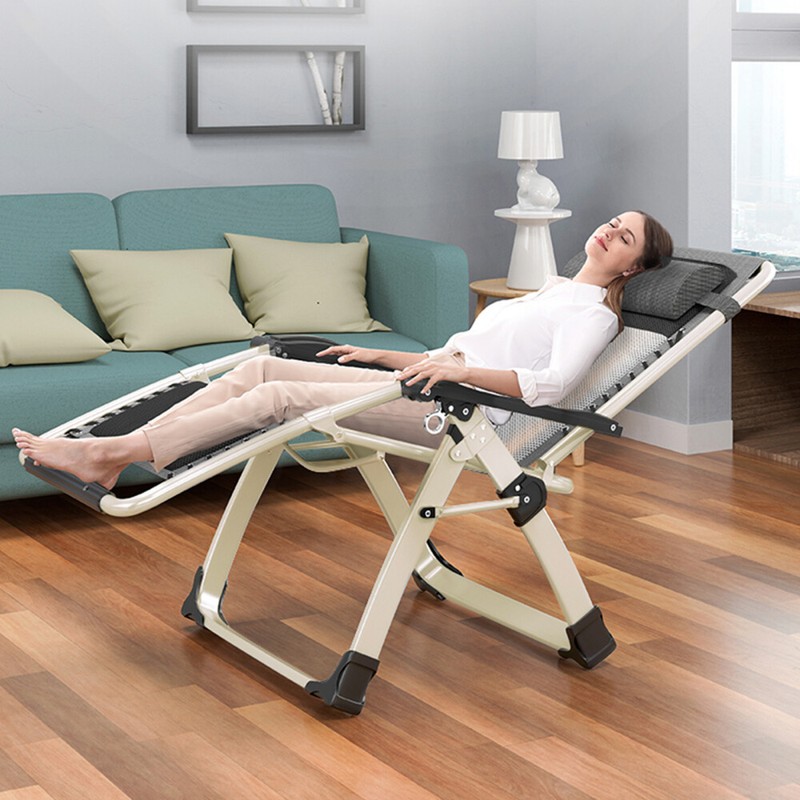 NAIZEA Adults Foldable Zero Gravity Chair Reclining Lounge Chairs w/Headrest gallery