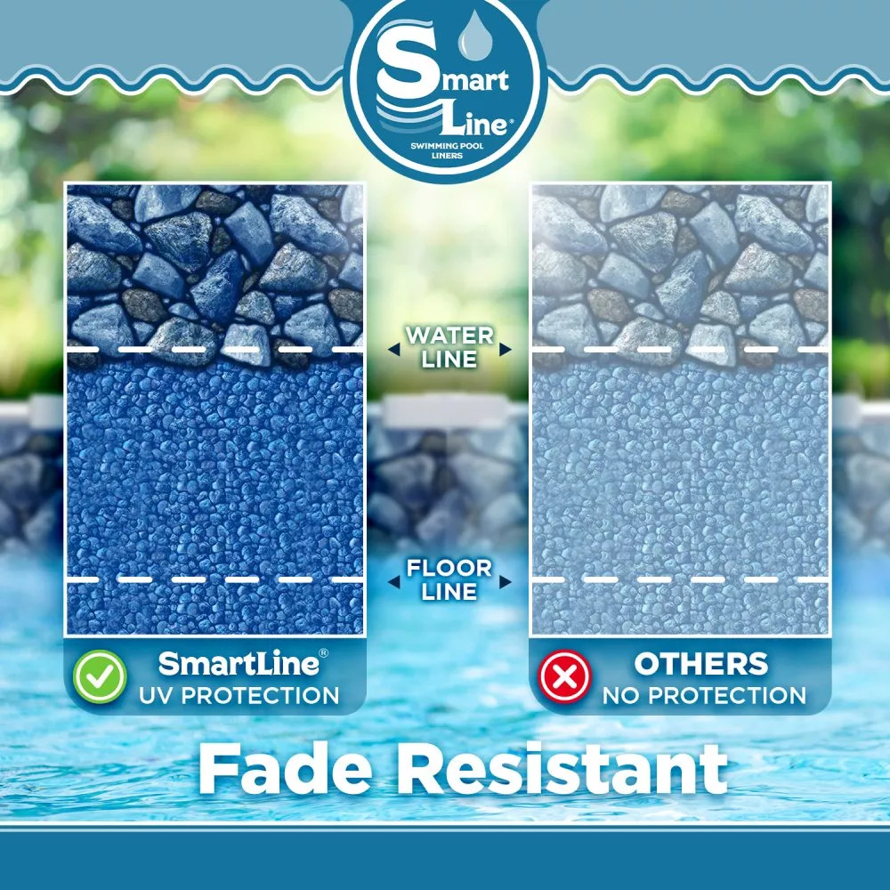 SmartLine Coastal Rock 25 Gauge Overlap Swimming Pool Liner - Choose Size gallery