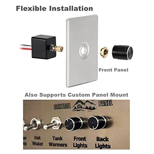 12V Dimmer Switch, RV Light Dimmer High Side PWM Dimming Switch for Boat Camper gallery