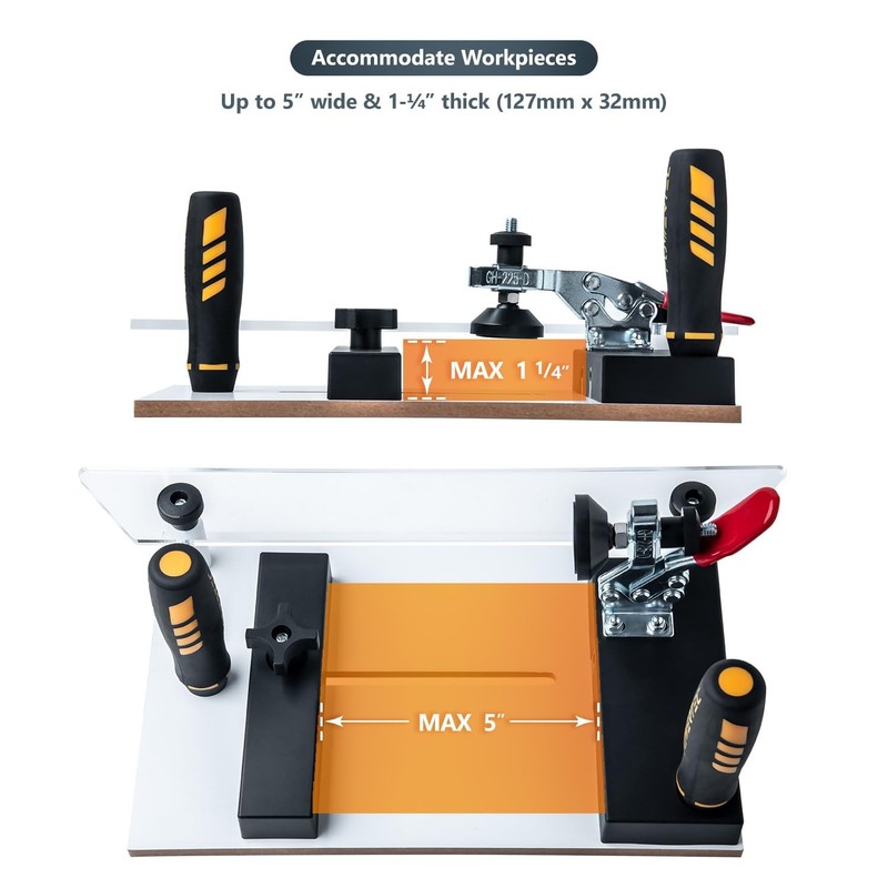 Rail Coping Sled for Router Tables, Professional Precise Cutting Rail for Cabine gallery