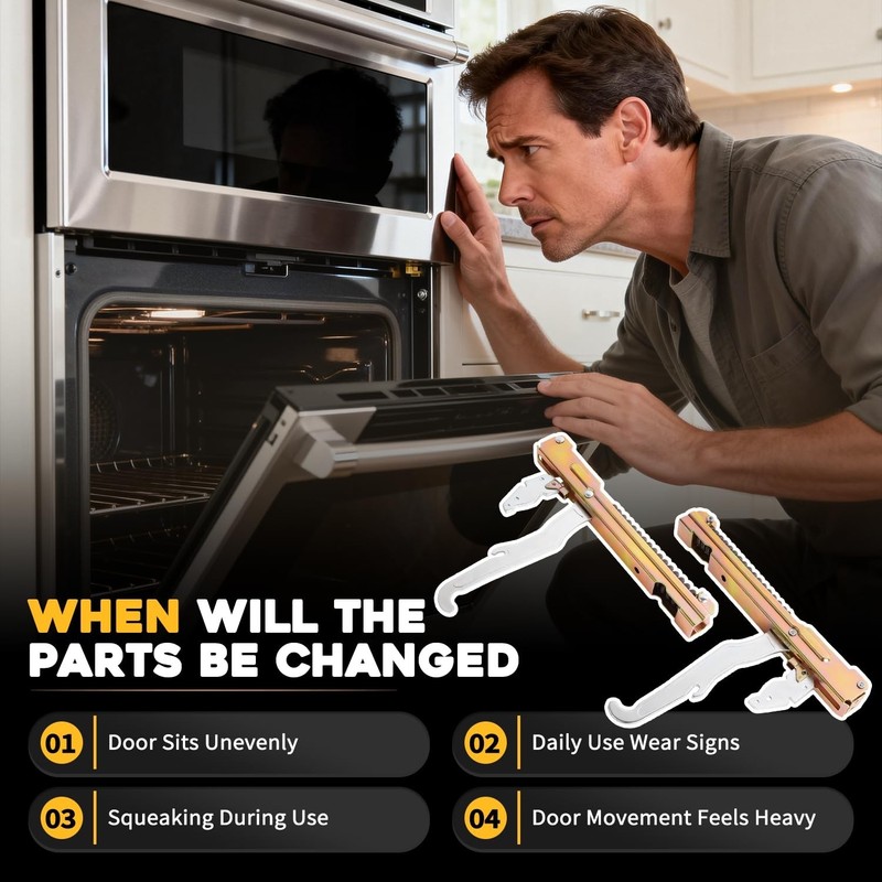 2 Pack Oven Door Hinge Set for 30" Ranges - Compatible with Bosch & Thermador, R gallery