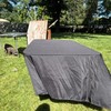 Black polyester rectangular tablecloth 72x120 gallery