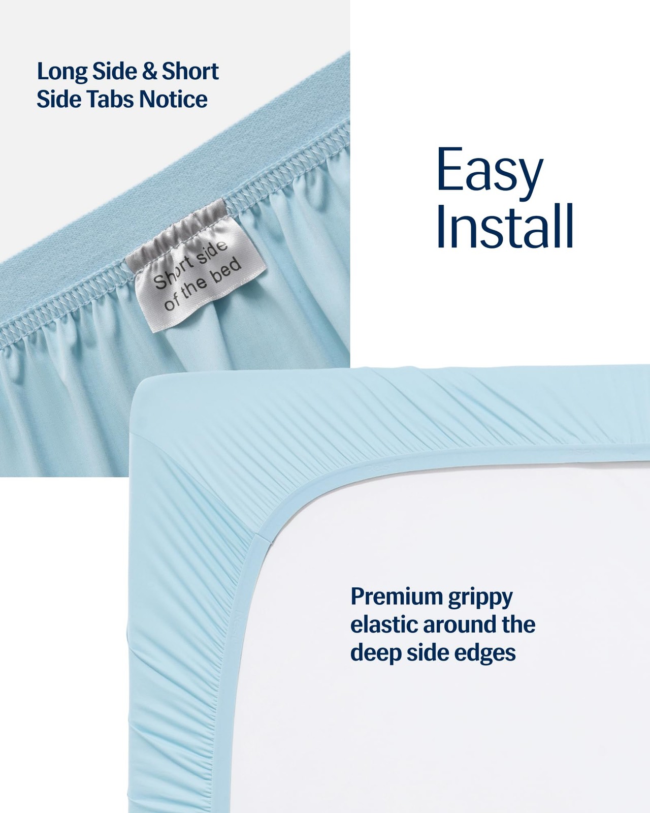 ® Evercool®+ Fitted Sheet, Full Size, Light Blue, 15" Deep (up to 18’’), Brea... gallery