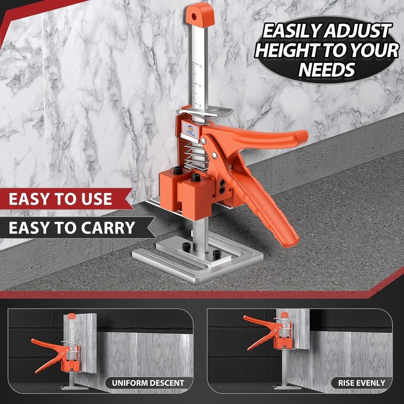 Labor Saving Arm Jack Tool 2 Pack, Furniture Jack, Wall Tile Locator, Multi F... gallery