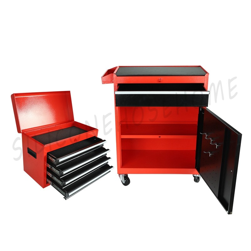 5 Drawers Rolling Tool Chest Rolling Tool Storage Cabinet with Wheels gallery