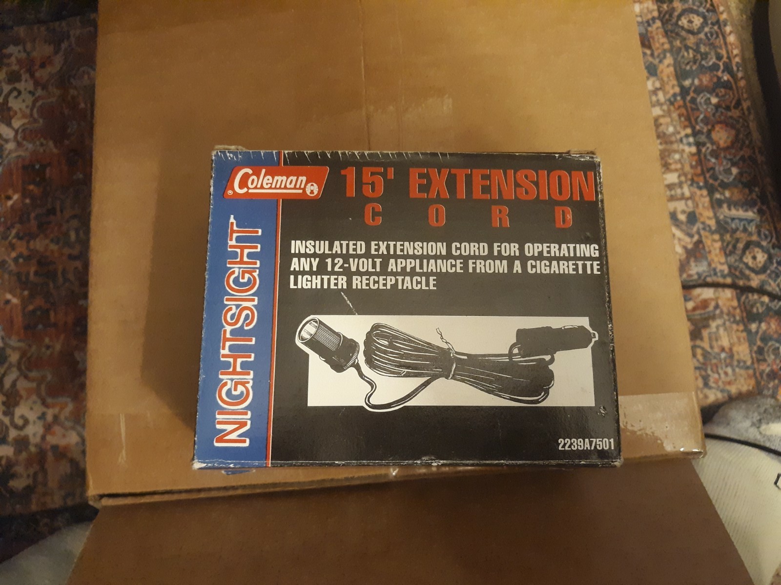 Coleman 15’ Cigarette Lighter Extension 12V For Vehicles Vintage gallery