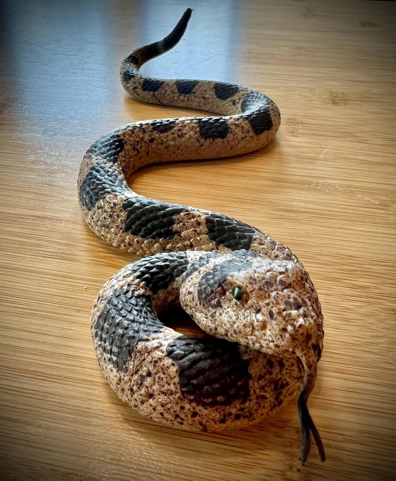 Realistic Fake Snakes Toy Soft Rubber Snake Realistic Keep Birds and Squirrels gallery