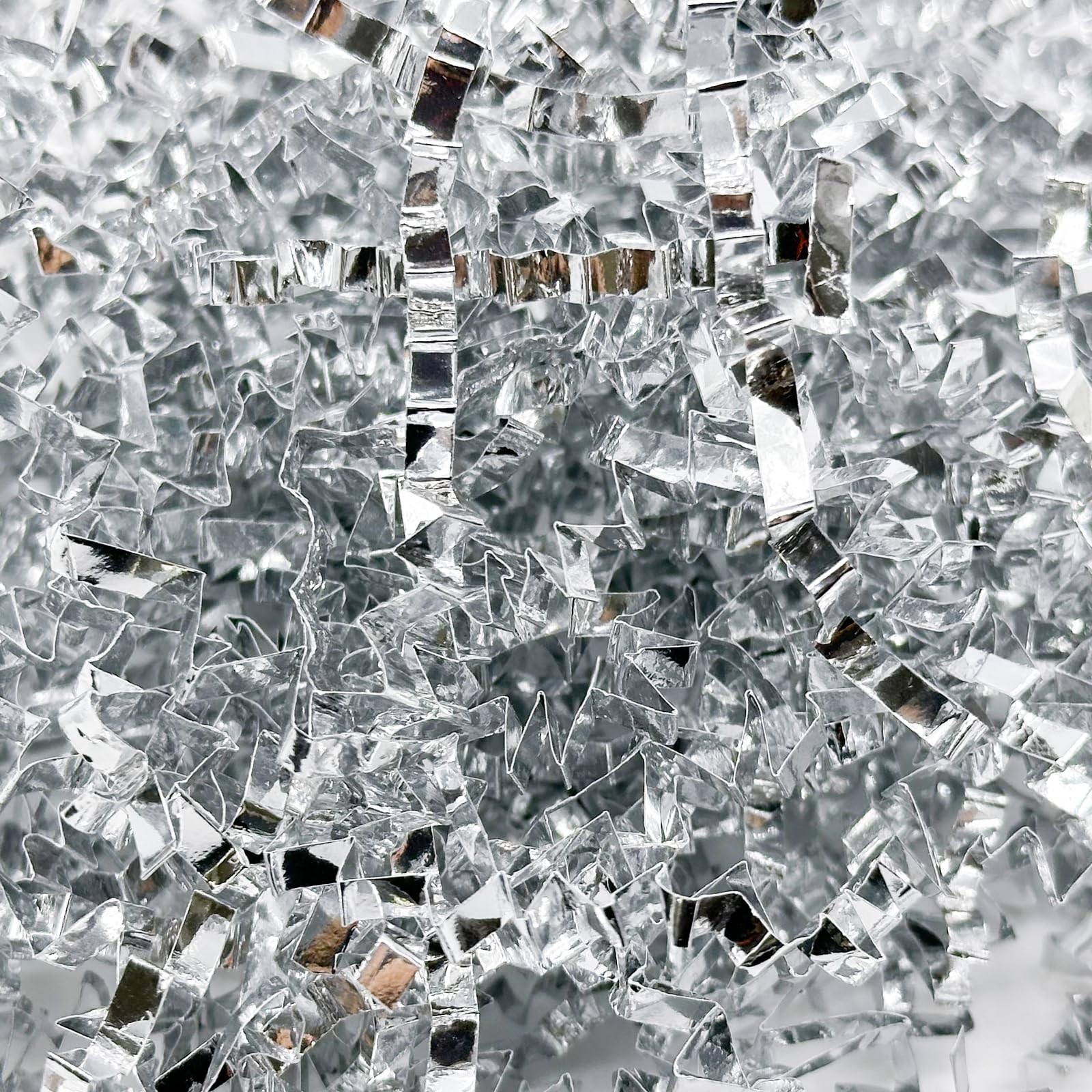 Corlcol 1LB Crinkle Cut Paper Shred Filler Gift Box Bag Basket Holiday Silver gallery