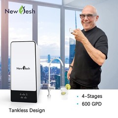 600G Undersink Tankless RO Reverse Osmosis Water Filter System Drinking Purifier
