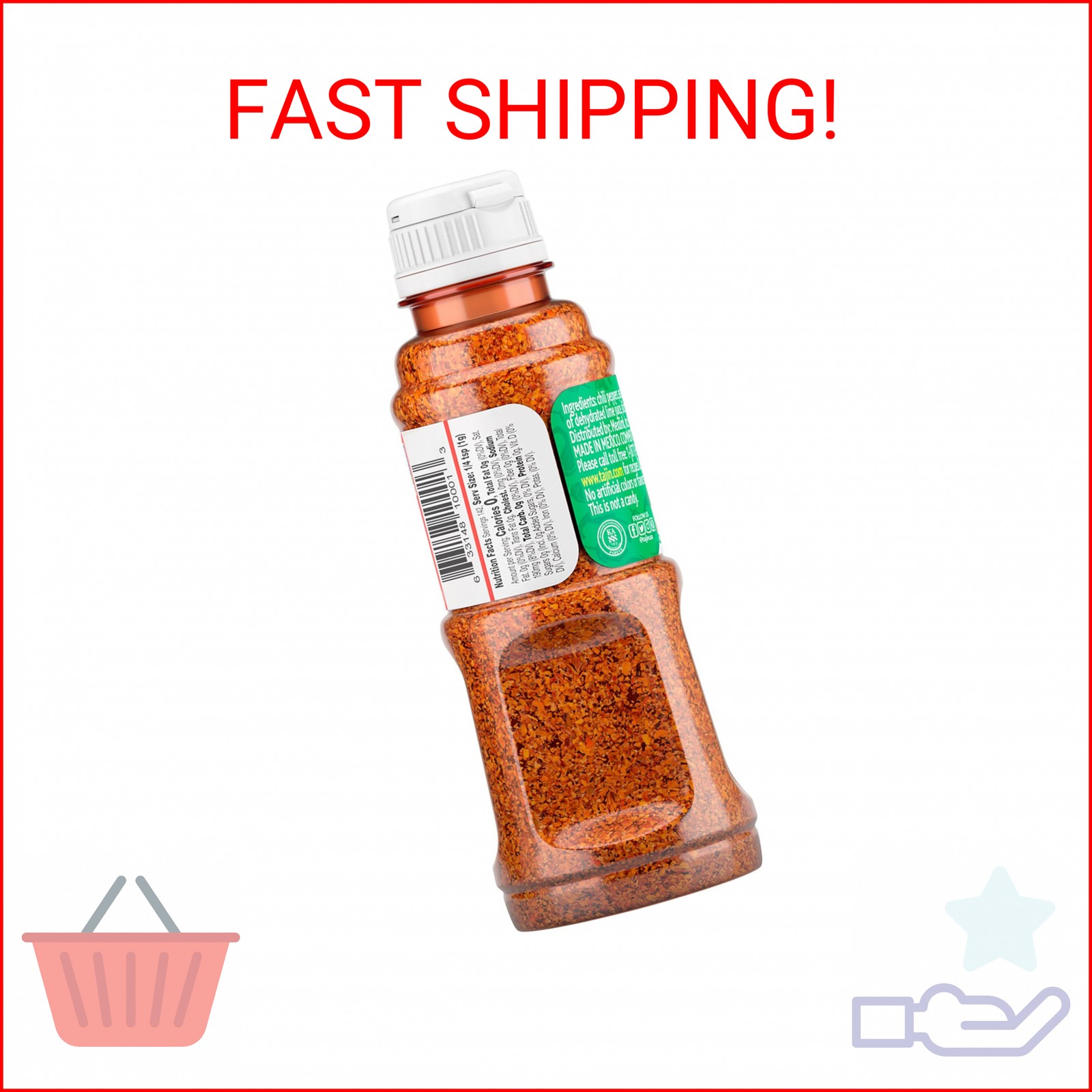 Tajin Clásico Seasoning, Authentic Mexican Chili Lime Spice Blend for Fruit, Sna gallery