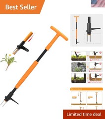 Weed Puller Tool, Fully Stand Up Weeding Tool With 3 Claws – Zero Bending and…