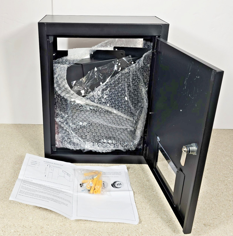 Toriexon Through The Wall Drop Box Black Combination Lock 16.5" x 12.5" x 6 FLAW gallery