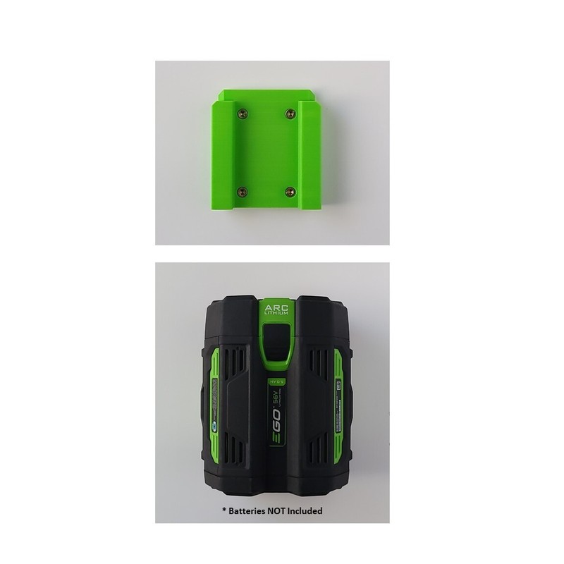 2 Pack - Battery Wall Mounts/Hangers/Holders for Ego 56V Batteries - Best Fit! gallery