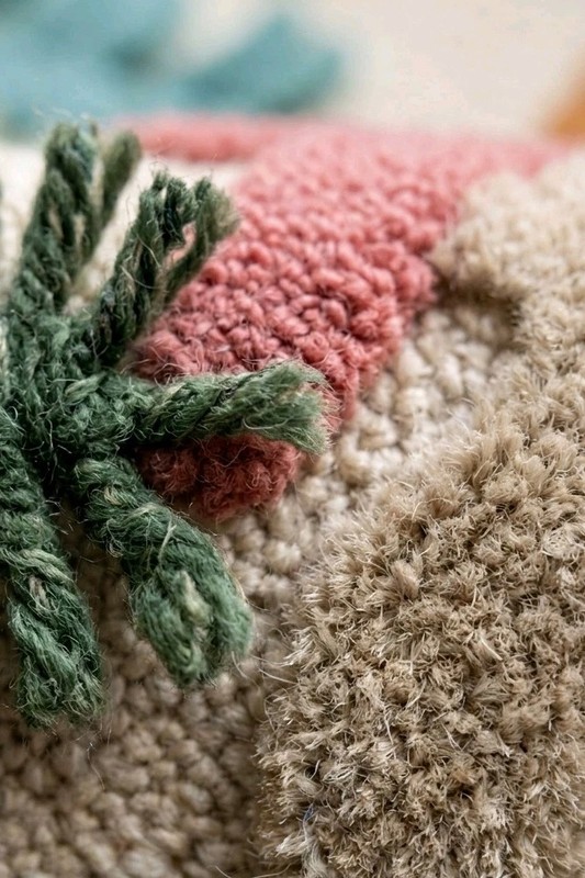 Herringbone Patterns Wool Rug High Low Loop Cut Pile For Living Area Bedroom gallery