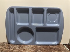 Melamine G.E.T. Supermel TR-151 Divided Food Lunch Trays Lot Of 6 Sky Blue