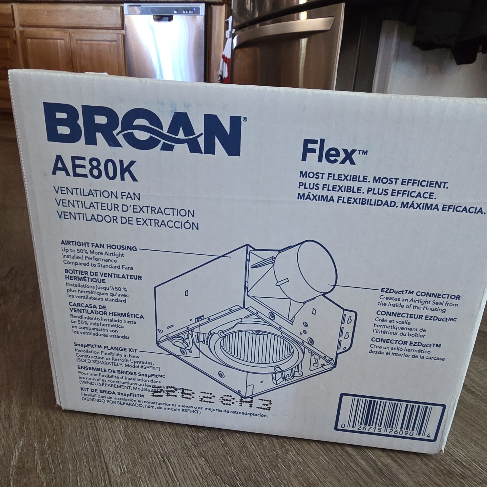 Broan AE80K Nutone Ventilation Fan FLEX HVAC Heating and Air Conditioning gallery