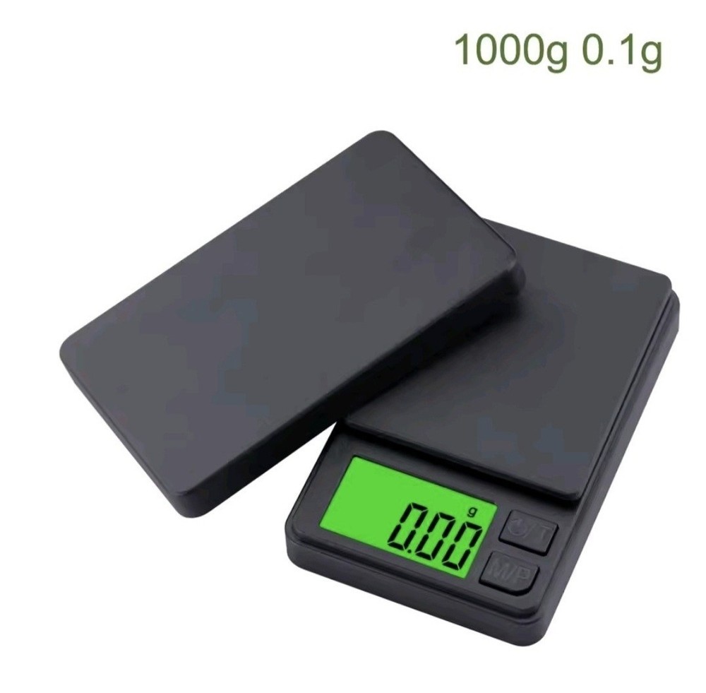 1 Precision Scale Mini Small 1000g 0.01g Black Pocket AAA (Foreign Shipping)