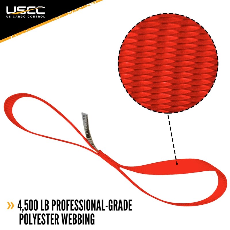 USCC Motorcycle Handlebar Straps - 1" X 18"- Red Pair of Handle Bar Straps gallery