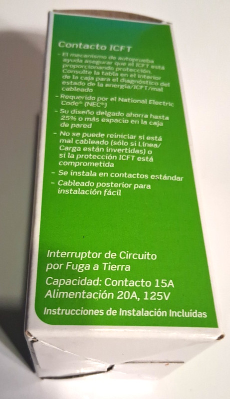 Leviton 15A 125V Duplex Self-Test Tamper Resistant/Weather Resistant GFCI Outlet gallery