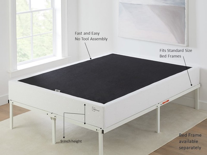 Smart Box Spring 9" in Bed Mattress Foundation Folding Twin Full Queen King Size gallery