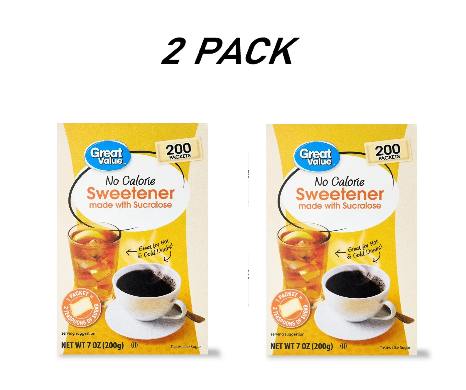 ( 2 PACK ) Great Value No Calorie Sweetener, 200 Count, 7 oz.... gallery