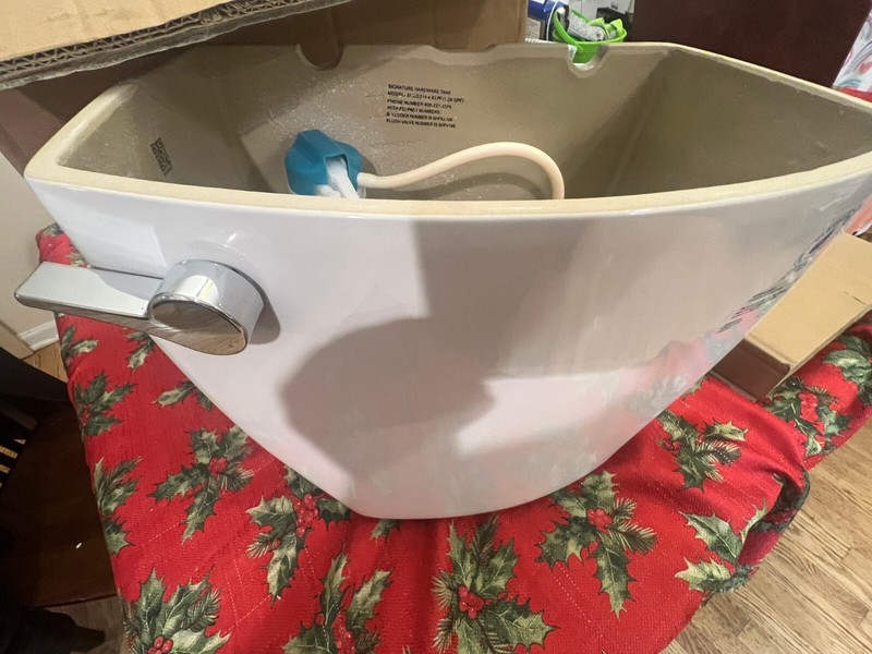 Signature Hardware SHBD214WH Replacement Bradenton 14" Rough-In Toilet Tank,Lid gallery