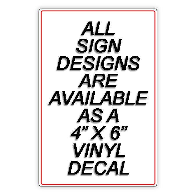 Please use back door Sign / Decal warning delivery notice please knock sw005 / gallery