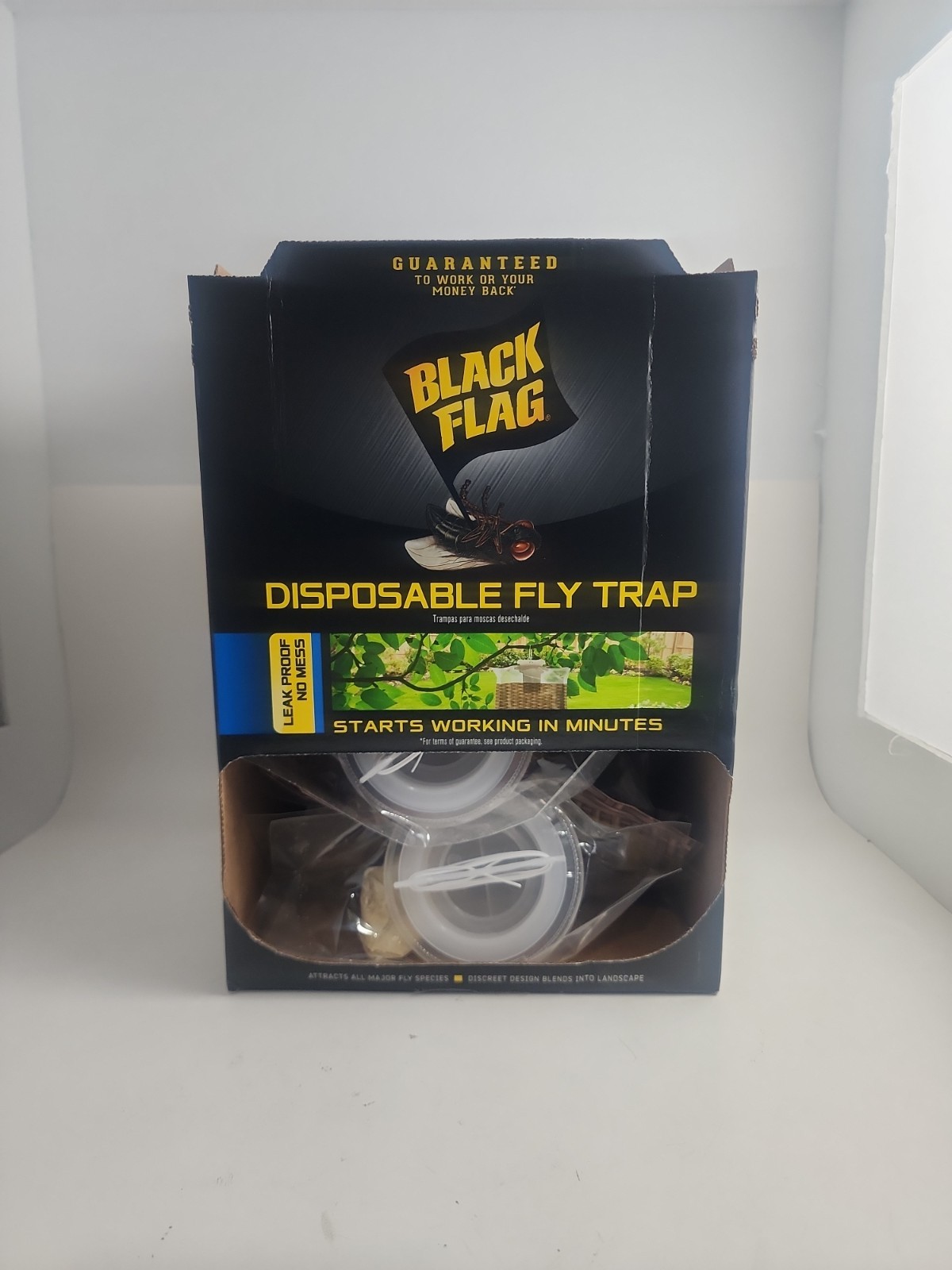 12 Black Flag Disposable Fly Trap, Attracts All Major Fly Species , 12 Pack NEW gallery
