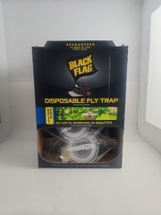 12 Black Flag Disposable Fly Trap, Attracts All Major Fly Species , 12 Pack NEW