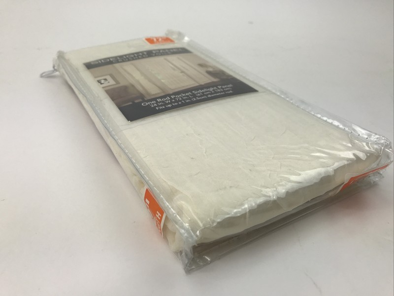 Ogee Sidelight Panel One Rod Pocket Side Panel Ivory 24in. W x 72 in. L New gallery