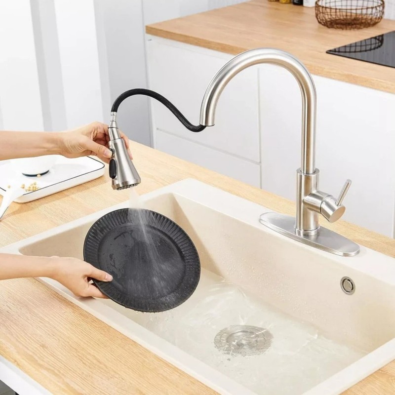 Standard Universal Spray Head Pull Down Kitchen Faucet Replacement Part USA gallery