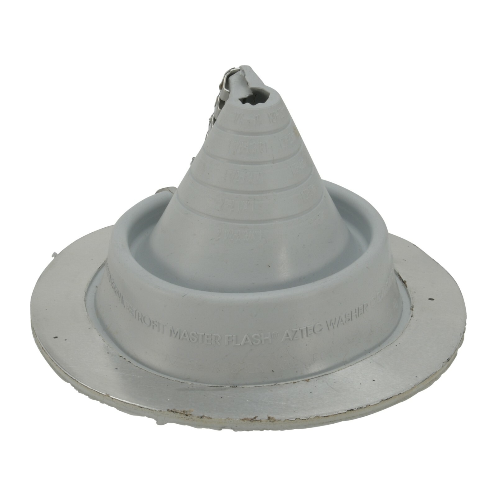 Retro/Zipper Metal Roofing Pipe Boot Flashing, 3/4" to 7-1/4" Pipes, Color Gray gallery