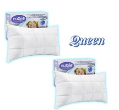 Nuzzle Cooling Adjustable Pillow for Side Queen Size (Set of 2), White