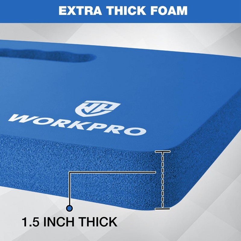 WORKPRO Extra Thick Kneeling Pads Knee Large Foam Kneeler Mats Soft Foam Cushion gallery