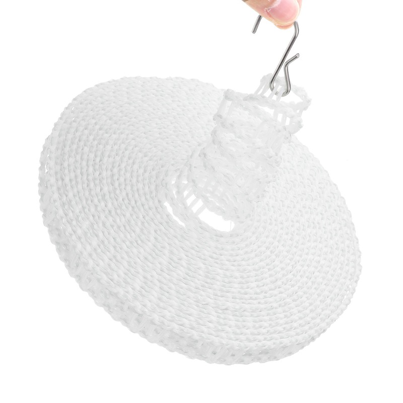 Windproof Clothesline, 5M 16.4ft Plastic Non-Slip Clothes Drying Rope, White gallery