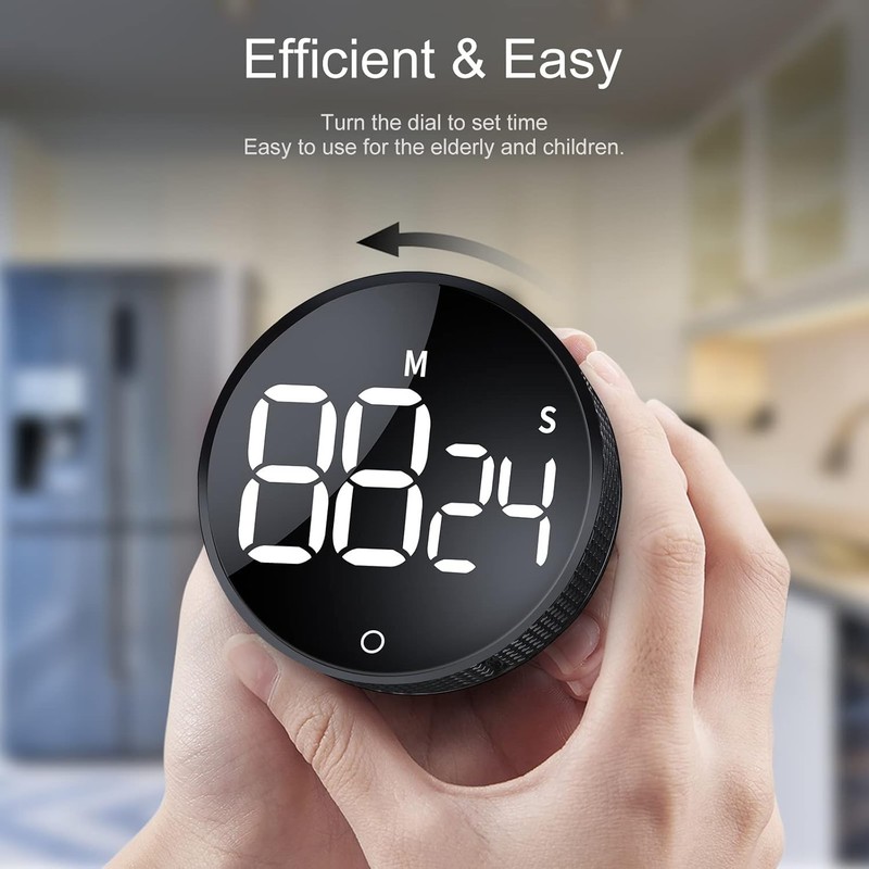 Smart Kitchen Timer with LCD Display - Energy Saving with 365 Days Guarantee gallery